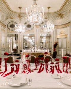 Le Meurice Wedding Red Table