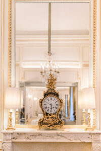 Plaza Athénée Wedding Venue Salon Clock