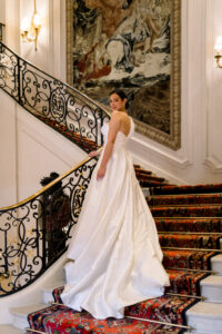 Ritz Paris Staircase Bride Wedding